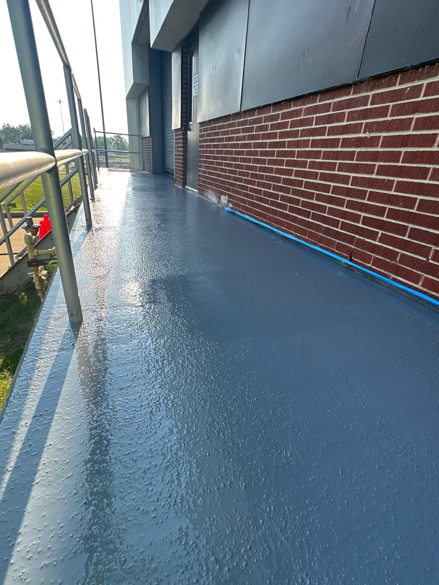 Finished Coating at an Industrial Site